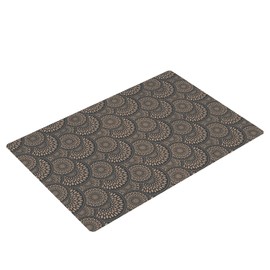 Shape28 Bathroom Mat Bathtub Shower 28x20 Inches Microfiber None Slip Color Cappuccino Design 1S