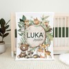 Sunalux Woodland Baby Blanket, Forest Animal Baby Blanket, New Baby