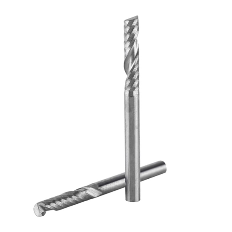 Single Flute End Mill,Ozgkee 3Mm End Mill 10Pcs Single Flute
