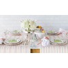 Pink Gold Striped Table Runner - Disposable Paper Table Runner