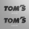 TOMS 08233-TS005 TOM'S Emblem Dry Carbon Matte Type