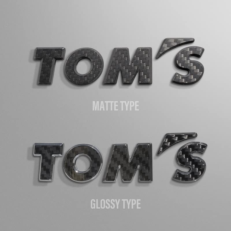 TOMS 08233-TS005 TOM'S Emblem Dry Carbon Matte Type