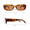 FOURCHEN Vintage Rectangle Sunglasses Womens Mens Fashion Retro Glasses with