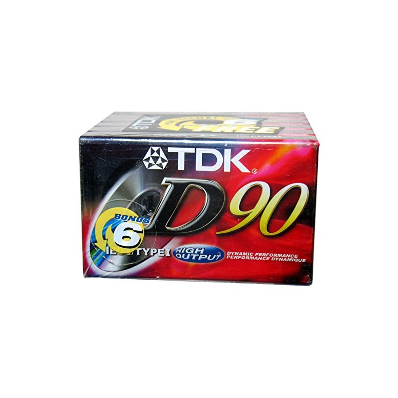 TDK Superior Normal Bias D90 blank cassette tapes (Pack of