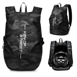 Motorcycle Backpacks for Men Waterproof Helmet Backpack, Motorcycle Accessories, Laptop Bags, Travel Backpacks School Bags