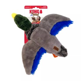 KONG Low Stuff Wild Mallard MEDIUM Squeaky Soft Plush Toss & Shake Dog Toy 10x8