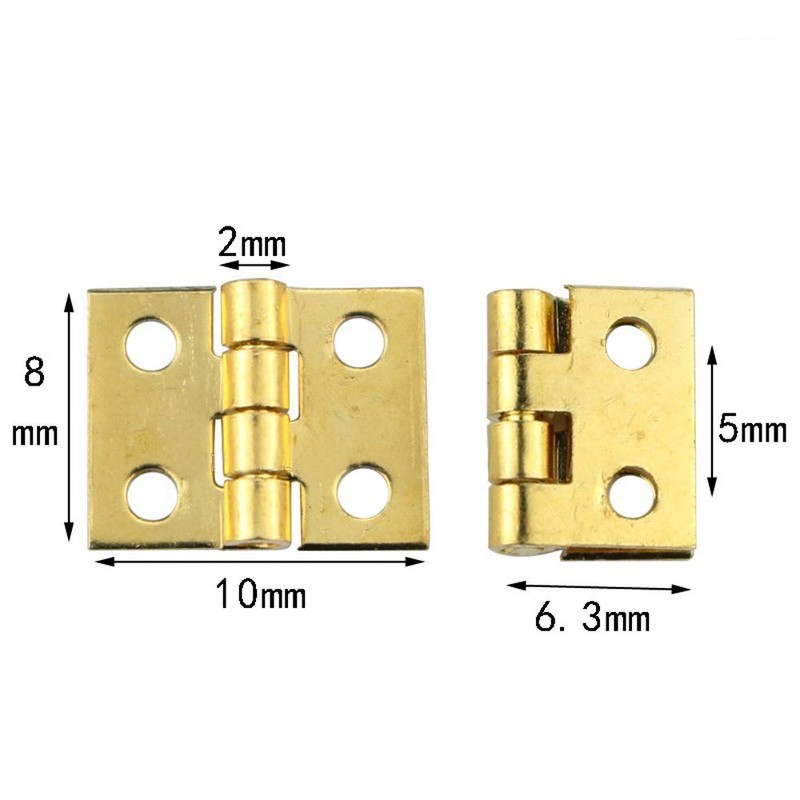 XNJIHWA 50 Pieces Mini Hinge Small Hinge Vintage Hinge Door
