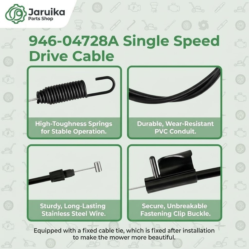 Jaruika 946-04728A Drive Cable Replacement for Troy-Bilt TB200 TB210 TB430