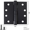 TDCHINGES Exterior 4x4 Inch Door Hinges 3.3mm Thick Heavy Duty