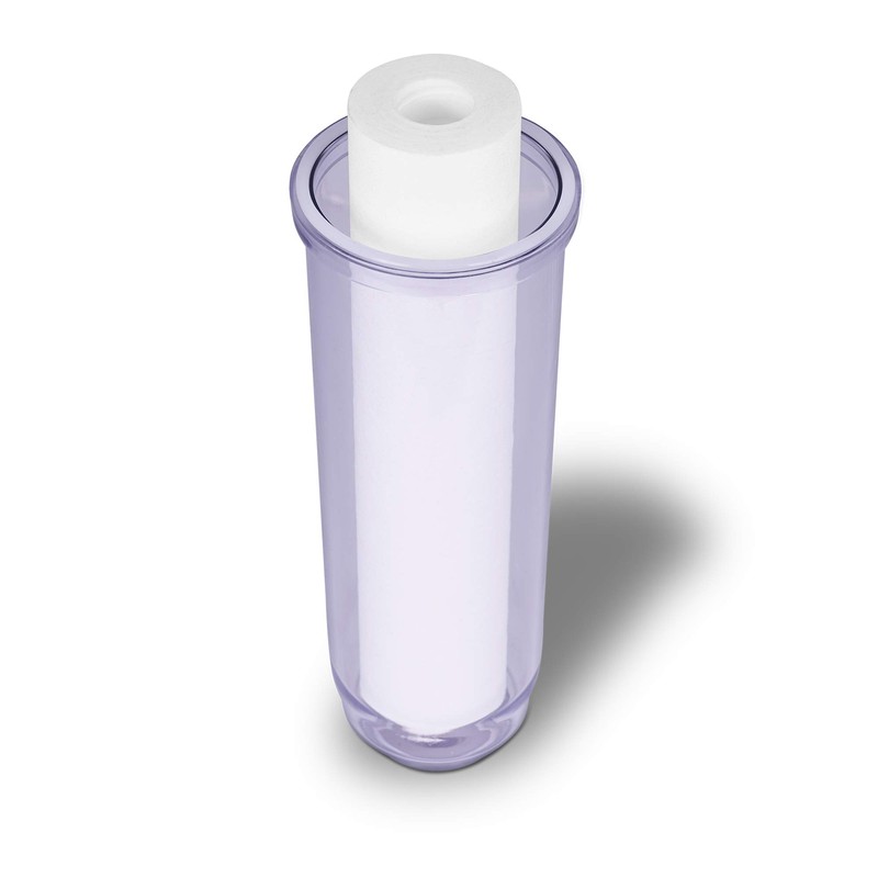 Dual Whole House Water Filter System, Transparent Standard Housings, Presser