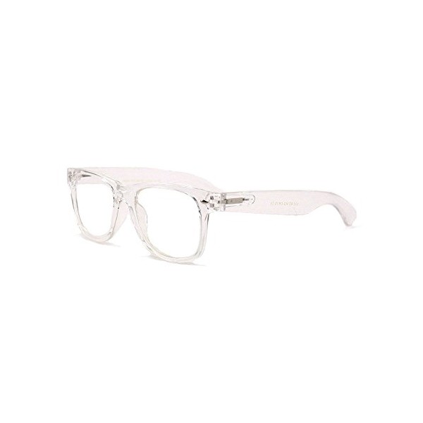 Clear Reading Glasses - comfortable stylish simple Readers (1.00, clear)
