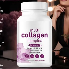 Multi Colágeno Mujer 240 Cápsulas Cabello Y Uñas