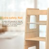 WOOD CITY Step Stool for Kids and Toddlers with Safety