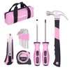 FASTPRO 14-Piece Pink Tool Kit, Hand Tool Set for women,