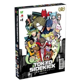 Japanime Games Tokyo Sidekick - Cooperative Superhero Board Game for Family &amp; Adults (2-4 P
