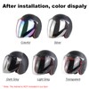 SIUKE Open Face Helmet Visor Motorcycle Helmet Bubble Lens 3-Snap