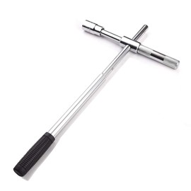 Xergur 23" Universal Extended Lug Wrench, 4 Way Tire Iron Nut Wrench Set with Storage Bag and Standard Sockets (17mm/19mm,21mm/23mm) for Heavy Duty Cross Wheel Wrench, Lug Nut Removal Tool