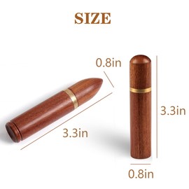 4 Pack Portable Wooden Toothpick Holder for Cinnamon Toothpicks Mini Toothpick box Pocket Flavored Toothpick Holder Dispenser Bucket Needle Case