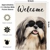 TopPacific Welcome Shih Tzu with Sunglasses Garden Flag Small Vertical