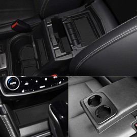 Auovo - Tapetes antipolvo para puerta para Subaru Forester Accessories 2019 2020 2021 2022 2023 2024 interiores de ajuste personalizado para compartimento de puerta, cuba, consola central (17 piezas,