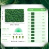 12pcs 24\"x16\" Artificial Boxwood Hedge Wall Panels 32 SQ Feet
