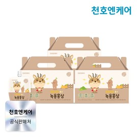 Cheonhoen Care 천호엔케어 튼튼쑥쑥 어린이 녹용홍삼 40ml 30팩 x 3박스 Cheonhoen Care Strong Mugwort Children's Deer Antler Red Ginseng 40ml 30 Packs x 3 Boxes