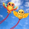 HENGDA KITE 2 Pack of Kites,Owl and Chick Kite,for Kids