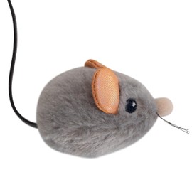 Catstages Squeak Squeak Mouse Cat Toy with Touch-Activated Sound & Catnip, Gray