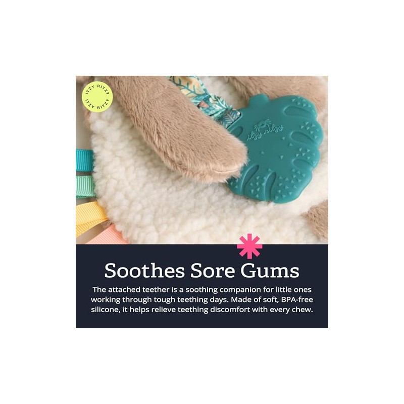 Itzy Ritzy - Itzy Lovey Including Teether, Textured Ribbons &