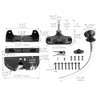 KABMOZ,Key Lockable Gate Latch with Spring Loaded Pull Cable and