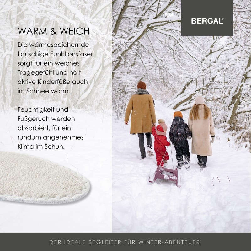 Bergal Bergal Thermo Tec Kinder Comfort Insole, Beige, 34 EU