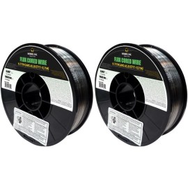 Kiswel Inc. USA E71T-1C/1M .045 in. Dia 10lb Flux Cored Welding Wire GAS REQUIRED (2 Rolls)