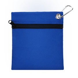 Tea Bag, Tea Bag, Mini Ball Holder Storage Bag, Zip T Ball Bag Holder with Carabiner Accessories - Blue, blue