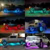 KEEPDSGN 4PCS 15" RGB LED Wheel Ring Lights Chasing Rim