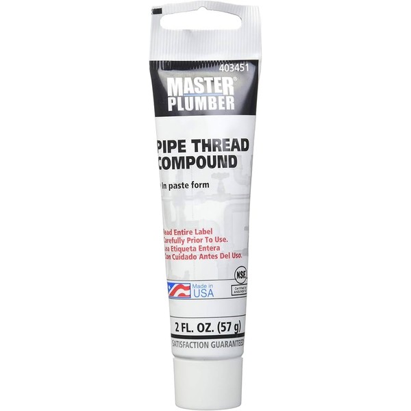 Master Plumber 2 Oz Squeeze Tube Dripless Paste Gray Plumbing
