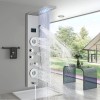 FUZ Stainless Steel 6 Functions Shower Panel Tower LED Rainfall