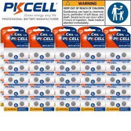 PKCELL Lot LR1130 AG10 389 Alkaline Battery 1.5V Button Cell for Watch Calculator US - 30 PCS