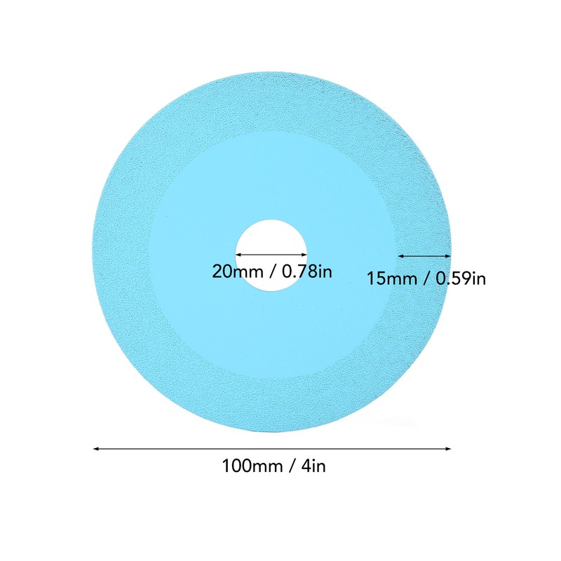 5Pcs 100mm 4 Inch Glass Cutting Disc Diamond Glass Cutting
