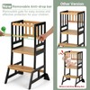 COSYLAND Toddler Standing Tower - Adjustable Height Toddler Kitchen Stool