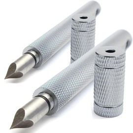 Betgod Golf Groove Sharpener,Golf Club Groove Sharpener,Club Sharpener,Groove Sharpening Tool - Generate Optimal Backspin - Suitable for U & V-Grooves (Silver 2PCS)