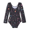 TENVDA Gymnastics Leotards for Girls 4t Shiny Five Star Printed