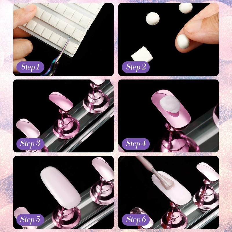 Blulu 2 Set Nail Stand for Painting Press Nail Holder
