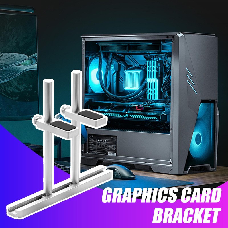 GPU Sag Bracket | GPU Stand Support - Space-Saving Vertical
