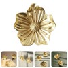 Mikikit 2 Pcs Small Drawer Handles Floral Cabinet Knobs Decorative