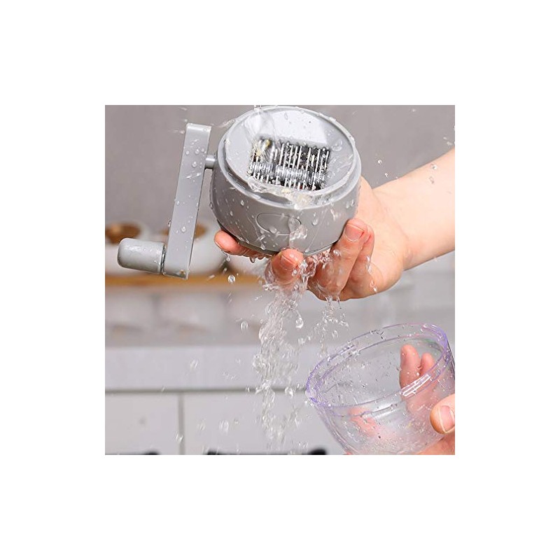 TEQIN Nut Chopper Grinder, Manual Nut Grinder Multifunctional Dried Fruit