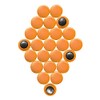 Small Orange Planning Office Magnets for Fridge, Whiteboard, Noticeboard, Filing