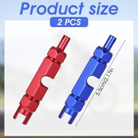 FdcZeyxior Bike Valve Core Remover Tool Valve Stem Remover Aluminum Alloy Repair Tool for Mountain Road Bicycle Tubeless Tires