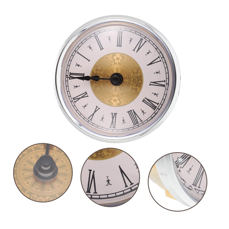 Gadpiparty DIY Wall Clock Replacement Kit Roman Numeral Design Round