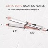 Rozamor Professional Flat Iron Hair Straightener, Titanium Ionic Hair Straightening,