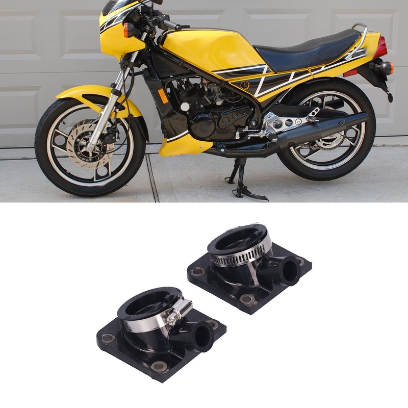 Pair of Carburetor Intake Manifold Boots Rubber Holder Replacement for